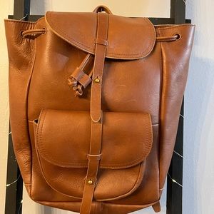 Madewell Leather backpack/ travel bag